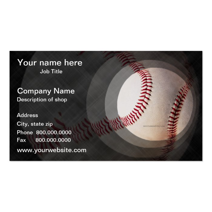 Baseball Business Card