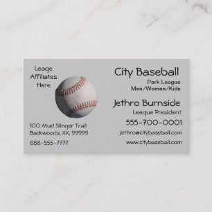 Baseball Business Card