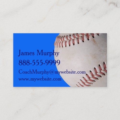 Baseball Business Card