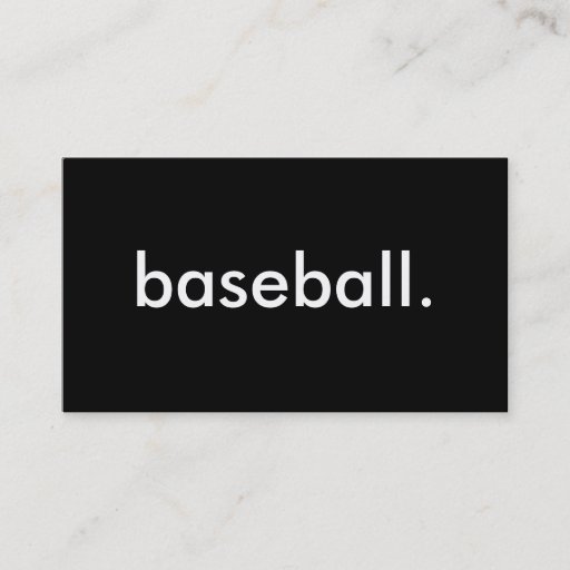 Customizable baseball. business card templates