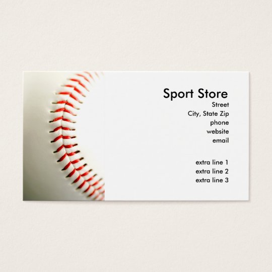 Baseball Business Card