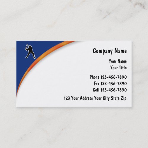 Baseball Business Cards