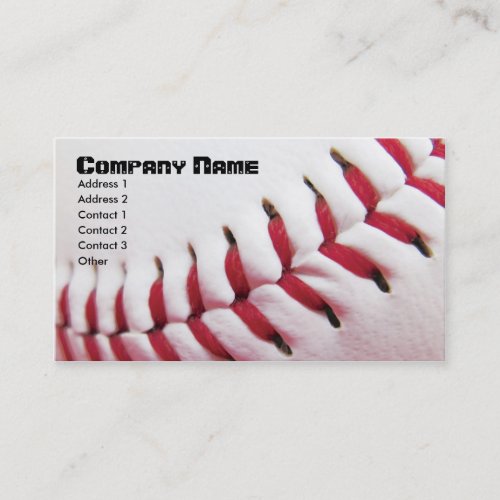 Baseball Business Cards