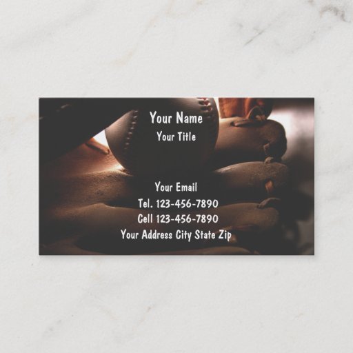 Customizable Baseball Business CardS
