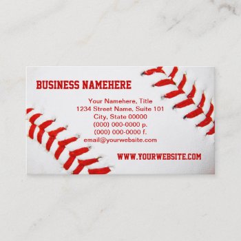 Baseball Business Cards by CarriesCamera at Zazzle