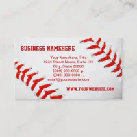 Create Your Own Baseball Business Card, Zazzle