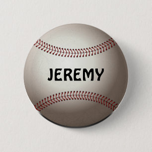 Baseball Button/Pin Template Pinback Button