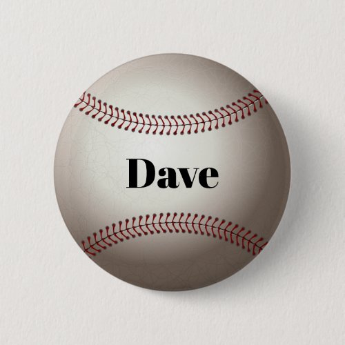 Baseball Button Template personalize