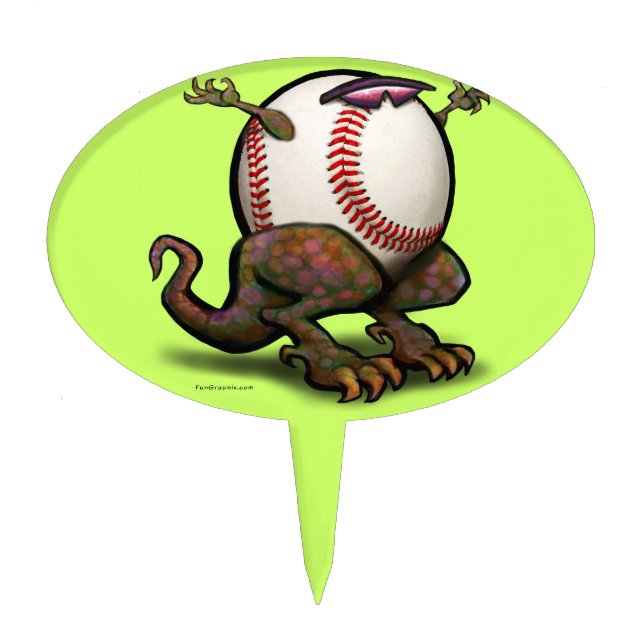 baseball cake topper (Front)