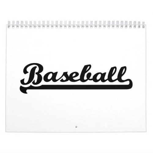 Baseball Calendar