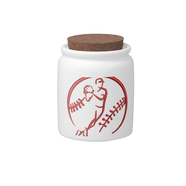 baseball candy jar (Front)