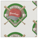 Baseball Cap Bats Diamond Personalized Name Number Fabric