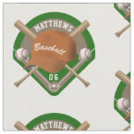 Baseball Cap Bats Diamond Personalized Name Number Fabric