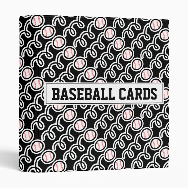 Baseball card binder for collector (no sleeves) (Front/Spine)