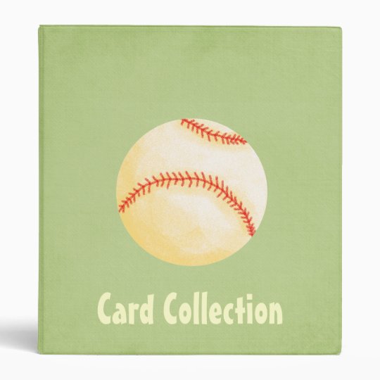 Baseball card collection 3 ring binder