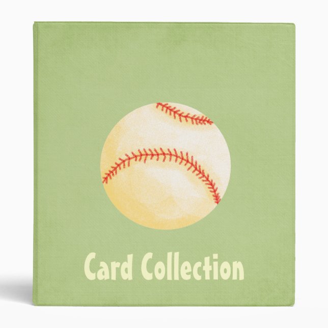 Baseball card collection 3 ring binder (Front)
