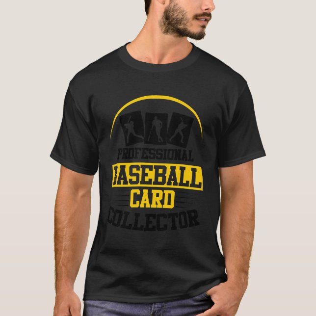 Baseball Card Collector Baseball Card T-Shirt (Front)