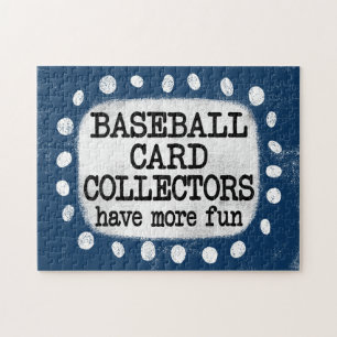 Baseball Card Collectors More Fun Jigsaw Puzzle