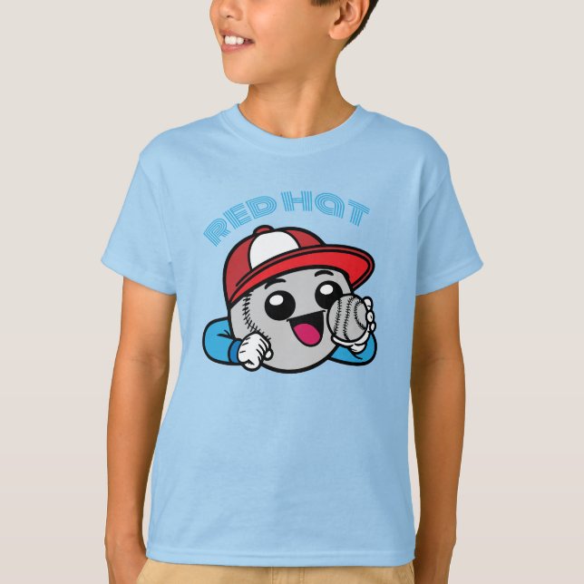baseball cartoon character T-Shirt (Front)