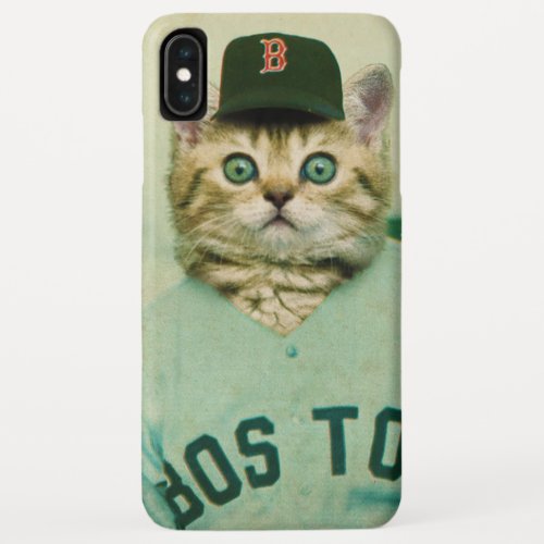 Baseball Cat iPhone XS Max Case