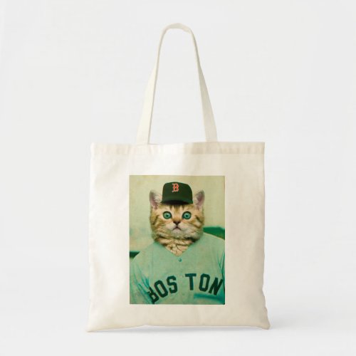 Baseball Cat Tote Bag