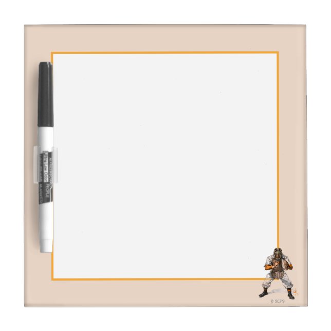 Baseball Catcher Dry Erase Board (Front)