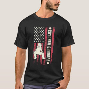 Baseball Catcher Grandpa Of A Baseball Catcher US T-Shirt