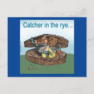 Baseball Catcher In The Rye Postcard