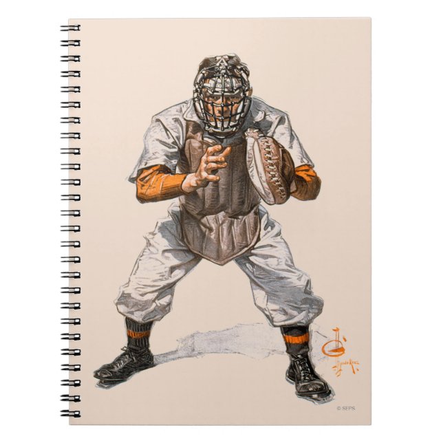 Baseball Catcher Notebook (Front)
