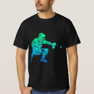 Baseball Catcher Player Youth Men Kids Boys  T-Shirt