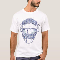 Baseball Catchers Mask Word Art