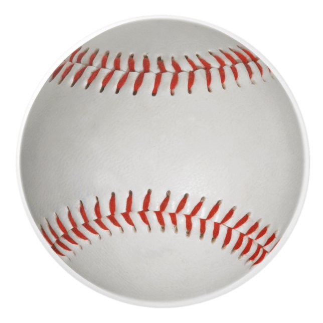 Baseball ceramic knob (Front)