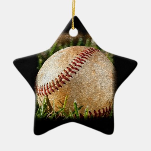 Baseball Ceramic Ornament