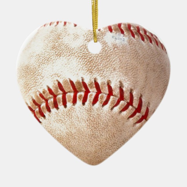Baseball Ceramic Ornament (Front)