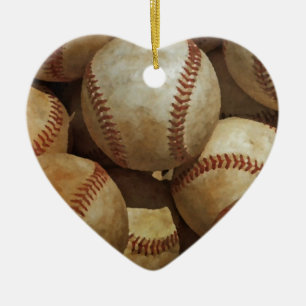 Baseball Ceramic Ornament