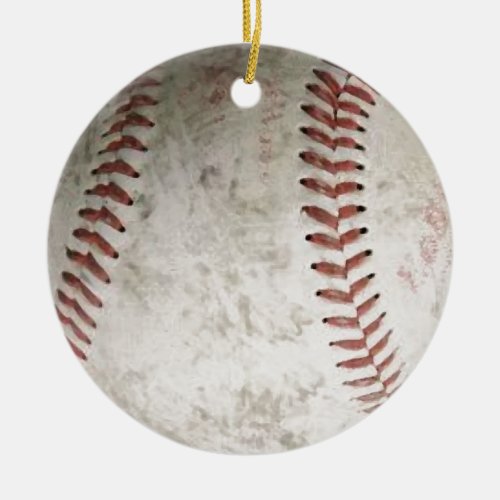 Baseball Ceramic Ornament