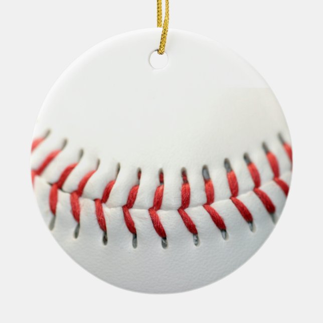 Baseball Ceramic Ornament (Front)