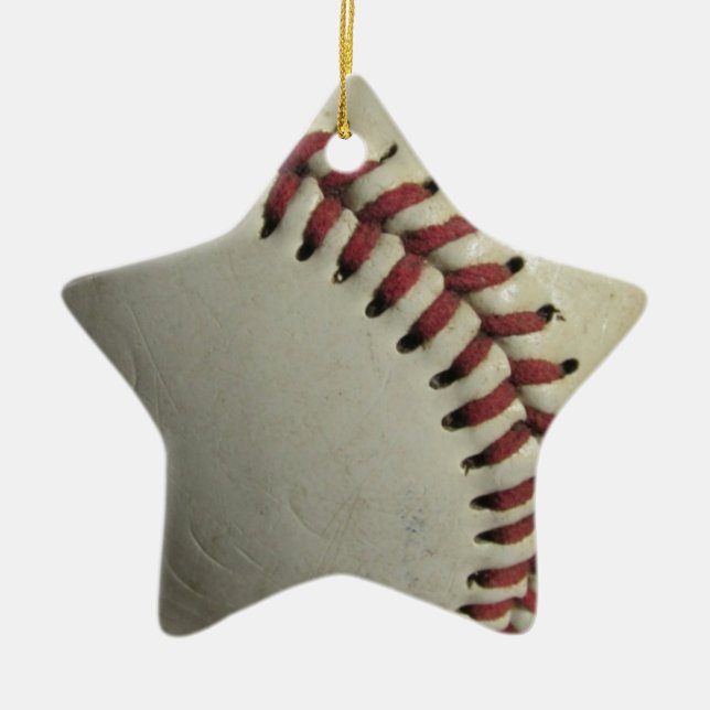 Baseball Ceramic Ornament (Front)