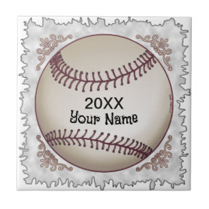 Baseball ceramic tile
