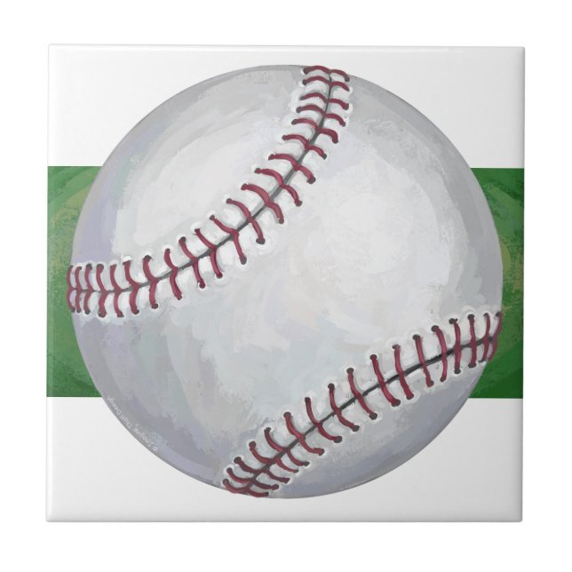 Baseball Ceramic Tile (Front)