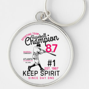 Baseball champion keychain