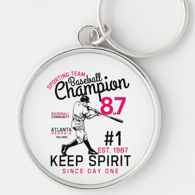 Baseball champion keychain (Front)
