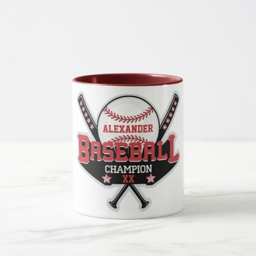 Baseball Champion Personalize  Mug