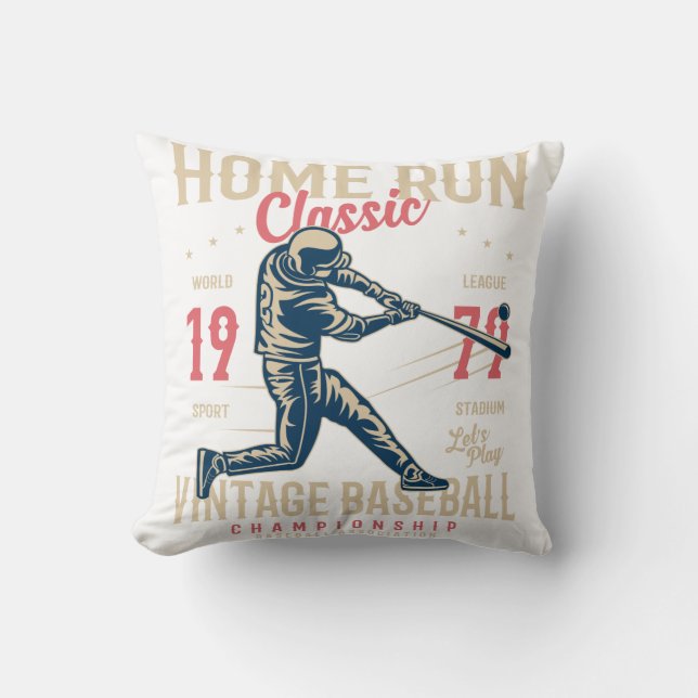 baseball championship throw pillow (Front)
