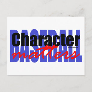 Baseball Character Postcard