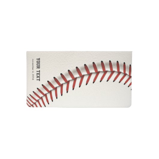 Baseball Checkbook Cover (Front)