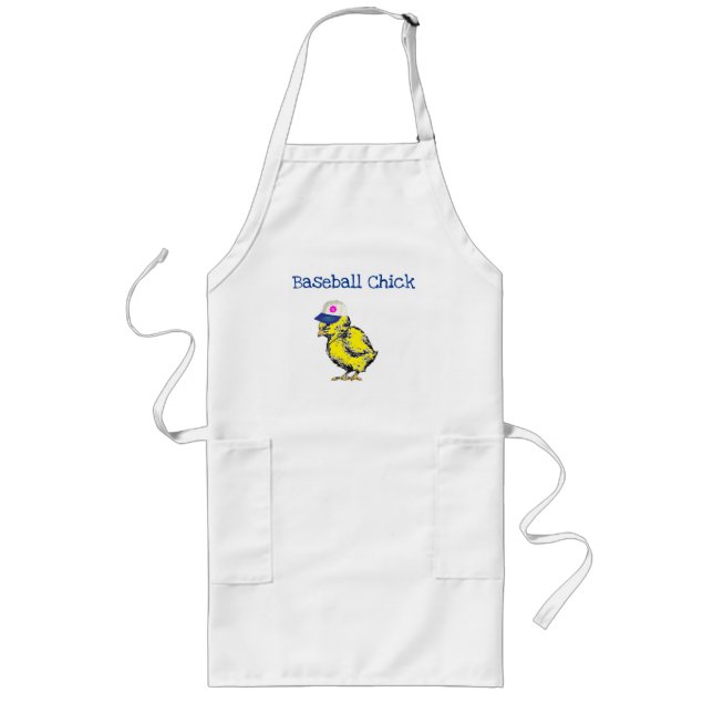 Baseball Chick Design Apron (Front)