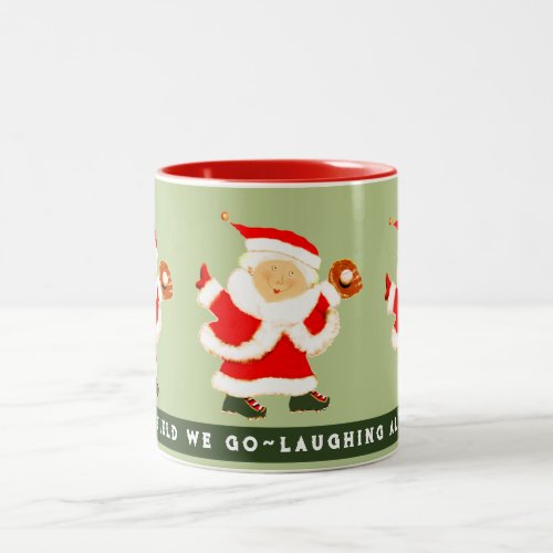 Baseball Christmas Collectible Two_Tone Coffee Mug