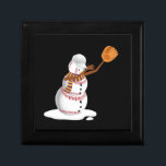 Baseball Christmas Dubbing Snowman Gift Mom or Dad Box<br><div class="desc">Baseball Christmas Dubbing Snowman Gift Mom or Dad</div>