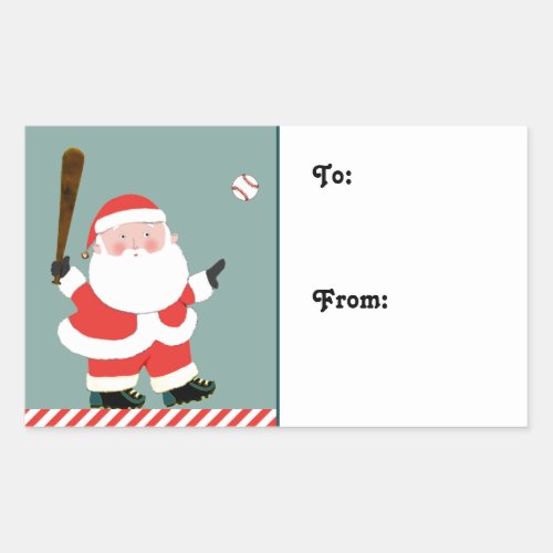 Baseball Christmas Gift Tag